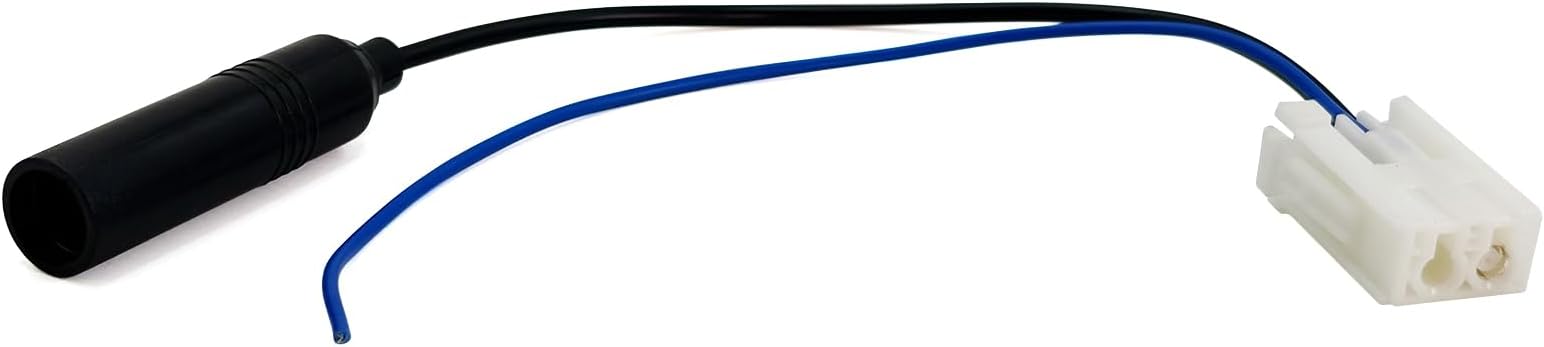 RicoRich Car Radio Antenna Adapter Cable for Toyota Tacoma, Subaru Outback, Lexus ES, Female Din Connector Wire Harness, OEM Stereo Replacement