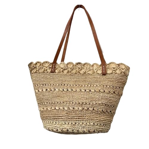 Sac en raphia tissé pour les vacances et les sorties citadines de la femme moderne