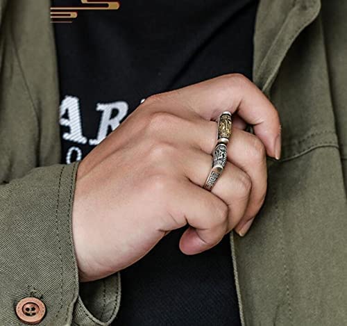 Amazon.co.jp: チベット マニ車 リング ~ スターリング シルバー 925