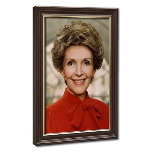 Portrait de Nancy Reagan cadeau décoration murale toile avec cadre