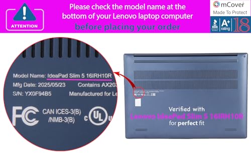 Funda transparente mCover para Lenovo IdeaPad Slim 5 de 16 pulgadas 4