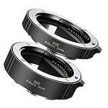 JJC E Mount AF TTL Auto Focus Macro Extension Tube 10MM/16MM for Sony A9 A9II A7SII A7S A7R IV A6600 A6500 A6400 A6300 A6100 A6000 NEX-7 SLR Cameras w Body & Rear Lens Cap and Storage Pouch Set