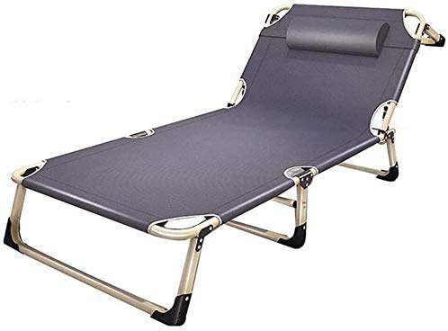 Canapé simple élargi et lit de sieste de bureau pliant avec matelas de jardin