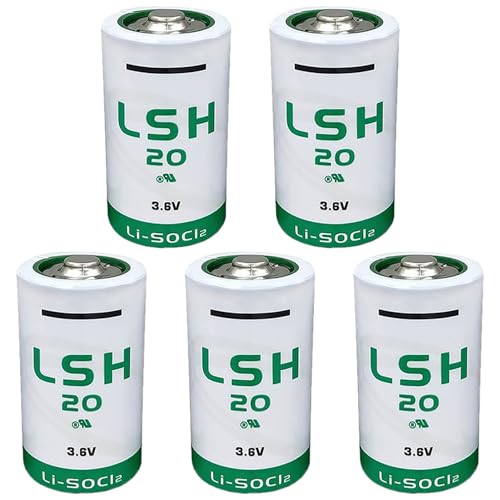 5 pcs LSH20 D 3.6v Lithium Battery 13000 mAh for LSH 20 3.6 Volt Battery Non-Rechargeable