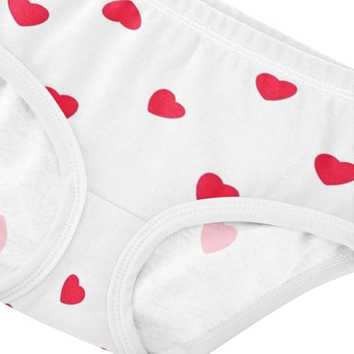 Durable Girls Underwear Toddler 2t Cotton Cute Panties Girl Hearts White Kids Undies Briefs4