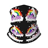 SAPOY fuck you unicorn Adult Universal Versatile Coldproof Face Piece Ski Tubular Face Covering Mask