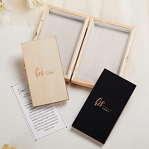 Aw Bridal Rustic Wedding Vow Books For Wedding Decorations, 6.1'' X 3.3'' Ivory His And Her Vows Book Journal Notebook| Bride And Groom Gifts, Marriage Wedding Engagement Gifts For Couples Unique 2023 #TOP5