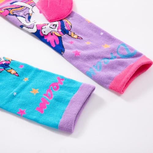 7-12 Year Old Kids Girls Knee High Socks Little Girls Cute Crazy Funny Animal Pattern Long Boot Socks with 3D Wings4