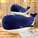 MUPI Whale Stuffed Animals Plush Pillow 4 Size Cute Soft Cotton Plushies Pillows Kawaii Blue Whale Toy Gifts for Kids Boys Girls Adults (Blue, 10 Inch)
