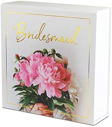 CV CHARVORIA Bridesmaid Proposal Box I Set of 5 Bridesmaid Boxes I Bridesmaid Gift Boxes I Perfect for Bridesmaid Proposal Gifts I Bridesmaid Boxes for Gifts