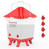ZenxyHoC 5.0 Gallons Chicken Waterer Bucket with...