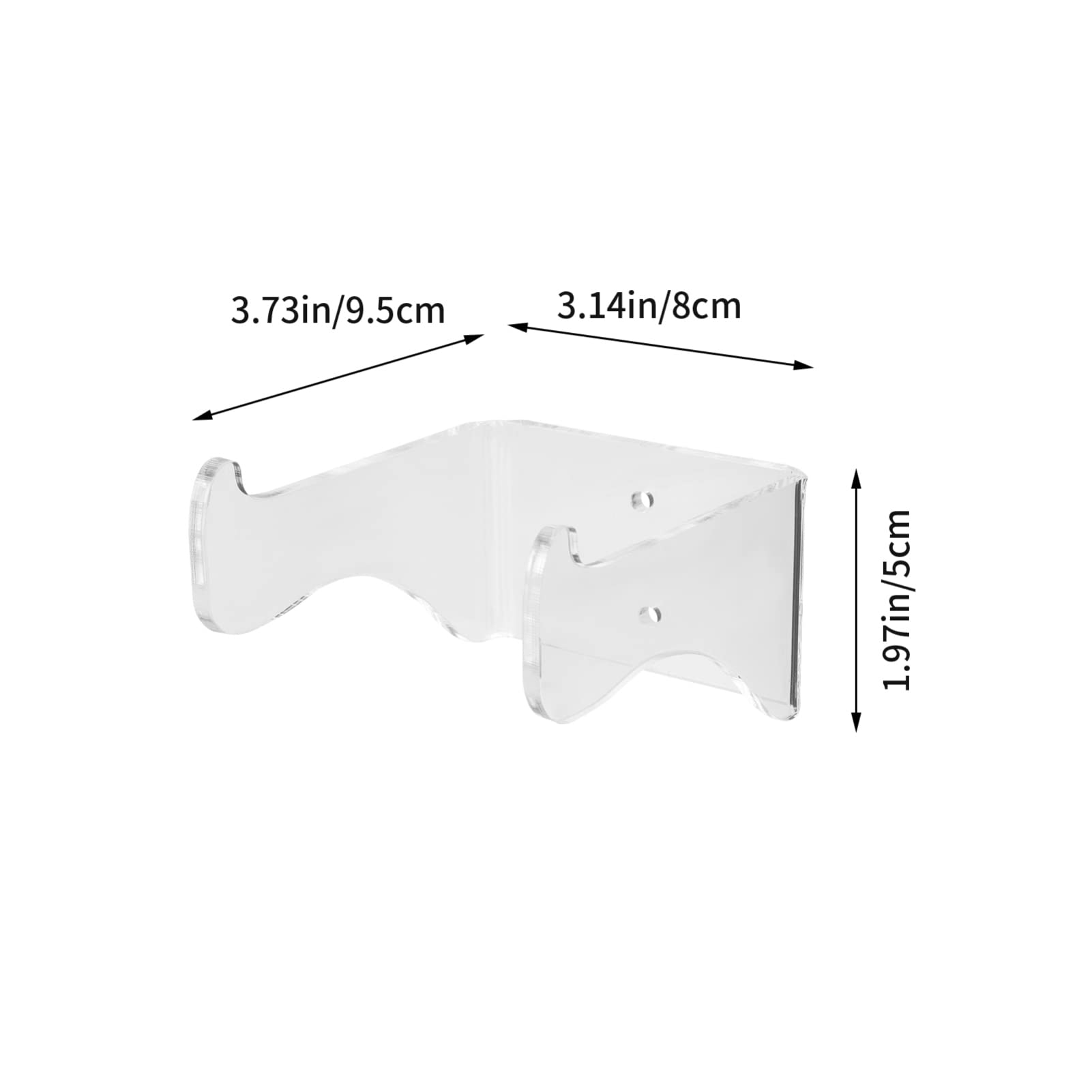 FUNOMOCYA 1Set Acrylic Ukulele Wall Mount Guitar Hanger Durable Holder for Bass Ukulele Guitar Practical Wall Rack for Acoustic Electric Instruments Sturdy Design for Safe