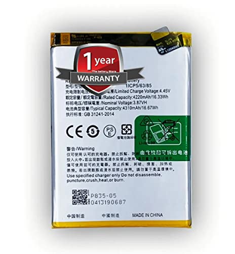 Image of THE BATTERY STORE Orignal Mobile Battery for Realme 8 BLP841 5000mAh Battery with 1 yeaar warrenty and high batttery Backup (for Realme 8 BLP841)
