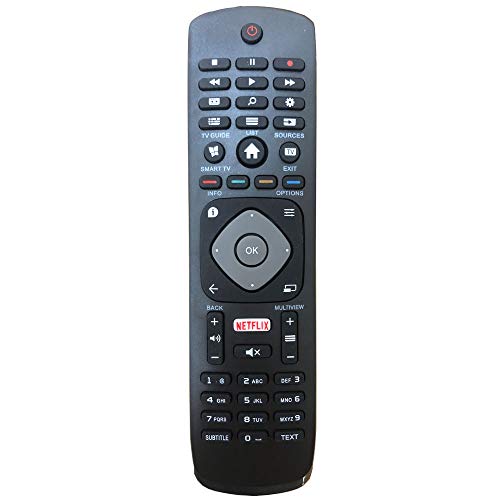 FYCJI Nuevo Reemplazo Control Remoto 996596003606 para Philips 4K UHD HDR Ambilight Smart TV 49PUS6262 50PUS6262 55PUS6262 65PUS6262 43PUS6262
