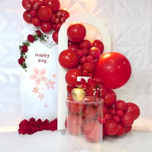 Miniatura 5 de Globos Rojos, 106 Piezas 5 10 12 18 Pulgadas Globos De Helio Rojos Con Cinta De Globo Para Niñas Mujeres Deco Fiesta De Cumpleaños Boda Navidad Año Nuevo Carnaval Aniversario Decoraciones De Bautizo