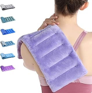 SuzziPad Microwave Heating Pad for Pain Relief, 8 x 17" Multipurpose Heating Pads for Cramps, Muscle Ache, Joints, Neck Shoulder, Heating Pad Microwavable Heat Pack Moist Heat, Warm Compress, Purple