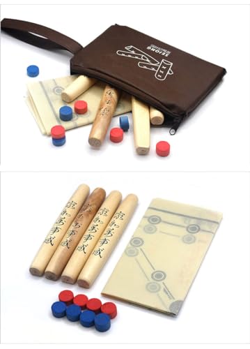 Juego de mesa Yutnori tradicional coreano de madera miniatura 7
