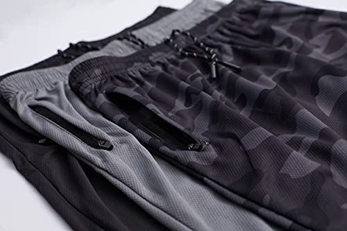 image for Real Essentials 3 Pack: Men's 7 Inch Inseam Active Athletic Running Qu