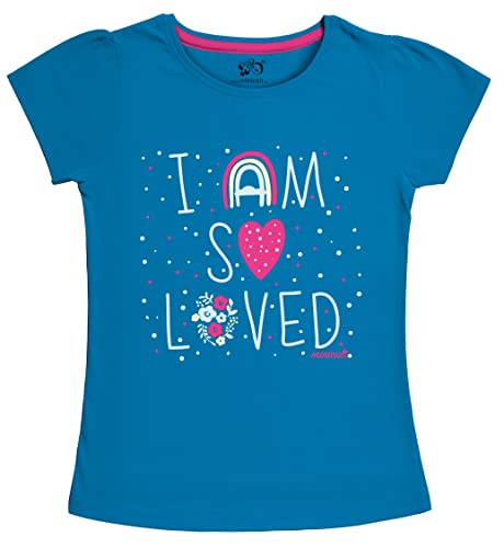 Image of X2O Girls Half sleeeves Cotton Tshirt with Cute Prints and Fun Colors(Pack of 1)