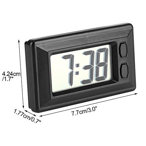 Image secondaire de Portable Horloge LCD Numérique Table De Voiture Tableau de Bord Bureau Électronique Horloge Date Temps Calendrier Affichage Tabl
