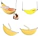 AIMICOCA Banana Hamster Bett Haus Hängematte Kleintier Warm Bett Haus Käfig Nest Zubehör für Zuckergleiter Hamster