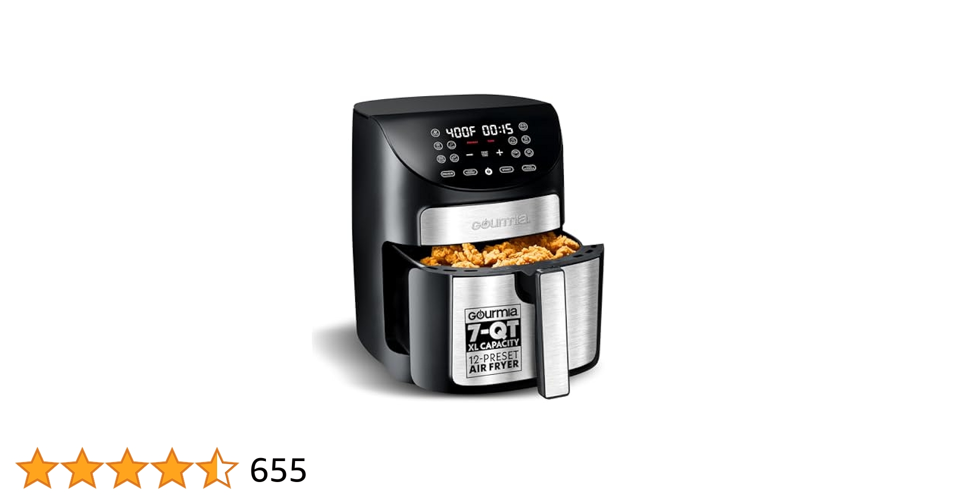 Gourmia 7-Qt デジタルエアフライアー Amazon.com: Gourmia Air Fryer Oven Digital Display 7 Quart