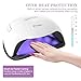 54W UV LED Nail Dryer Lamp,Ovonni Professional Nail Light for Gel Polish Curing with 36 Dual Light Source LEDs &4 Timer Setting, Lifting Handle 54W/48W Powers with LCD Display and Auto-Sensor (White)