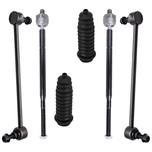 Image of Detroit Axle - Front Struts Sway Bars Outer & Inner Tie Rods Kit Replacement for Chrysler Town & Country S Dodge Grand Caravan R /T GT Ram C /V