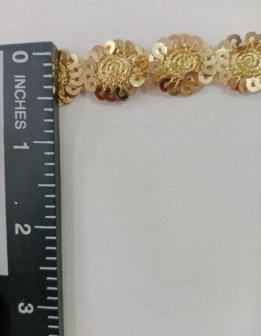 Cotton Thread Decorative Lace – 5 Meter Trim for Sarees, Dupattas & Blouses White Free Size 2