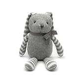 FLUFFYFUN Plush Baby Bunny Rabbit Stuffed Animal Toy (Grey)