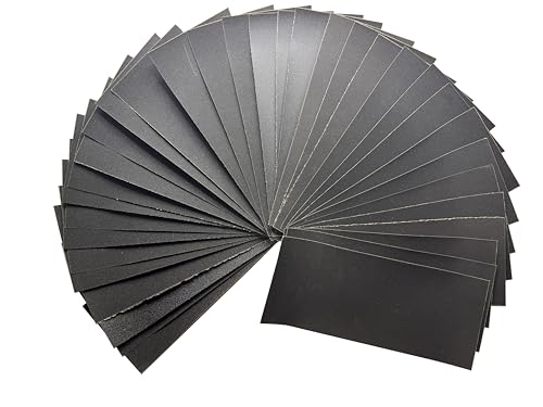 Image of Aventurine 36pcs Sandpaper 120 to 2000 Grits, Wet and Dry Sandpaper 9x3.6 Inch for Cars Polishing Metals Walls Wood Furniture Sanding, 120 150 180 240 320 400 600 800 1000 1200 1500 2000 Grits (36)