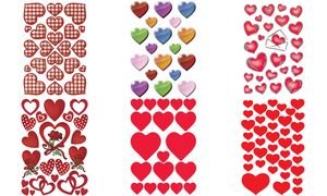 HERMA DECOR stickers small hearts 3 sheets - Etiqueta autoadhesiva