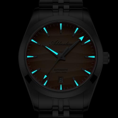 ADDIESDIVE 39mm męski automatyczny zegarek mechaniczny, mechanizm automatyczny 8215,szkło szafirowe,tarcza o fakturze pustyni,świecąca powłoka BGW9,wodoodporność do 200 m,zegarek do nurkowania AD2540