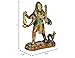 AONA Brass Idol Bhairav Murti Maha Kala Bhairava with Dog Figurine Sculpture Bhairo Baba Avatar of Lord Shiva Showpiece Temple Home Multicolour Height 7 Inches