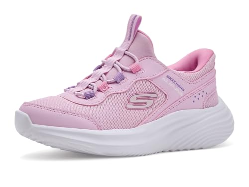 SKECHERS Girls Hands Free Slip-in:Bounder Pro 303690L (Little Big Kid) Sneaker Light Pink 10.5