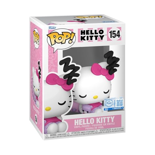 Funko Pop! Sanrio: Hello Kitty Sleeping- Esclusiva Amazon - Figura in Vinile da Collezione - Idea Regalo - Merchandising Ufficiale - Giocattoli per Bambini e AdultiFans
