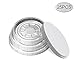 Produktbild Kitchen-dream 25-er Pack Runde Folien-Flan-Schalen Wiederverwendbare und recycelbare Folien-Backformen mit Deckel Ideal zum Backen, Kochen und Grillen
