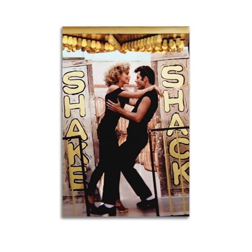 Poster artistico da parete con film "Grease", decorazione artistica da