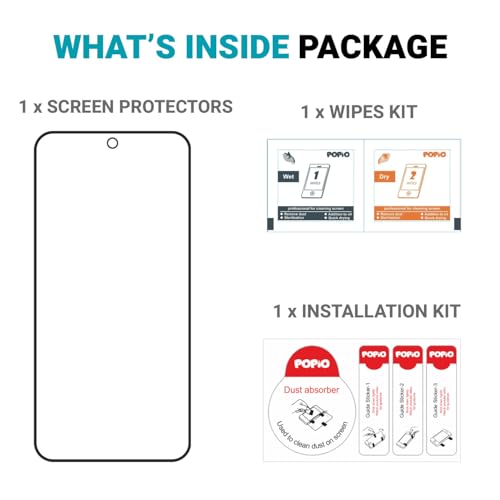Image of POPIO Privacy Military-Grade Tempered Glass for Samsung Galaxy S23 FE - Anti Spy Screen Protector Guard (Pack of 1)