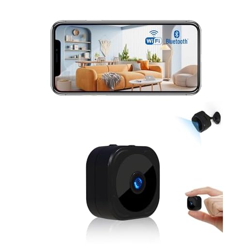AOBOCAM Camera Espion，WiFi 1080P Bluetooth Mini Caméra de Surveillance Interieur/Extérieur sans Fil avec Enregistrement WiFi A Distance Discrete Mini Détection Mouvement Vision Nocturne (XS) (-1)