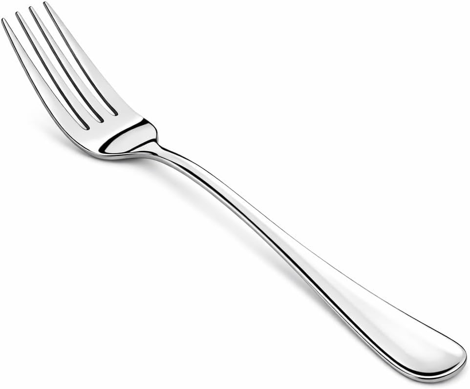 NICE KITCHEN 16 Pieces Salad Forks Set, 6.7" Food-Grade Stainless Steel Flatware Set, Mirror Polished, Dishwasher Safe, Appetizer & Dessert Forks for Home, Kitchen, Restaurant
