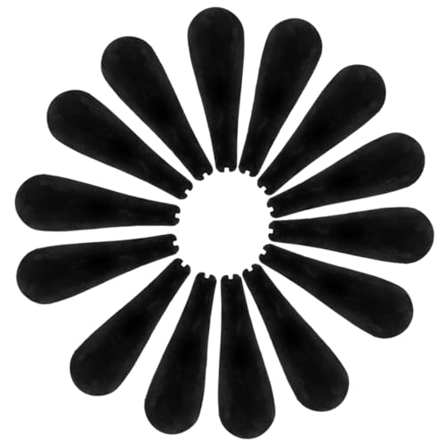 VILLFUL 16pcs Hanger Shoulder Rest Hangers Clothes Rack Clothing Shoulder Hanger Forms Shoulder Pad for Hanger Wide Hanger Shoulder Forms Garment Hanger Forms Hanger Support Black Flocking