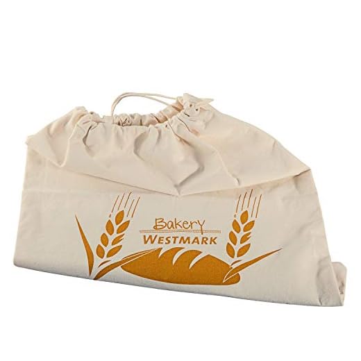 Westmark Bolsa para pan/almacenaje, Con cordón, Algodón, Blanco natural, 32102270