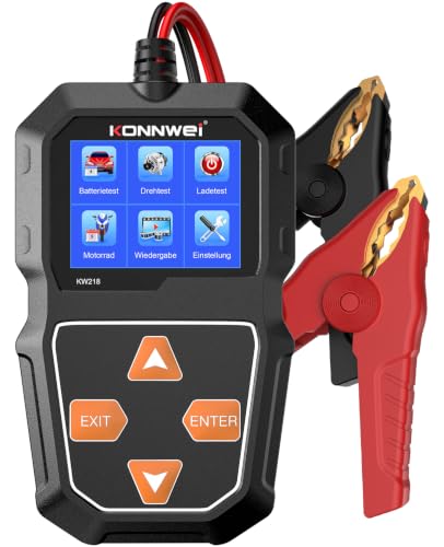 KONNWEI KW218 6V 12V Batterietester KFZ 100-2000 CCA Ladesystem Analysator Autobatterie tester Farb-LCD-Display Lichtmaschine… – Ansicht 1