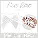 AIMUDI 150 PCs Small White Bows 1.2'' Satin Bows for Gift Wrapping Mini Bow for Treat Bags Cakes Balloons Gift Boxes Envelopes Wedding Baby Shower Birthday Party Decoration