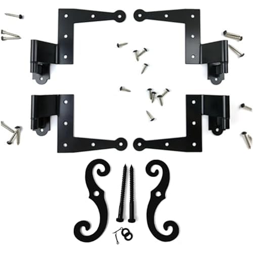 Stainless Steel Colonial Shutter Hardware (1 1/2" Offset) Complete Window Kit