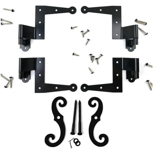 Stainless Steel Colonial Shutter Hardware (1/2' Offset) Complete Window Kit