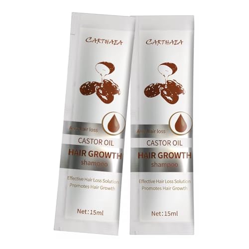 10pcs Castor Oil Hair Growth Shampoo Anti Hair Loss 15mL/ea