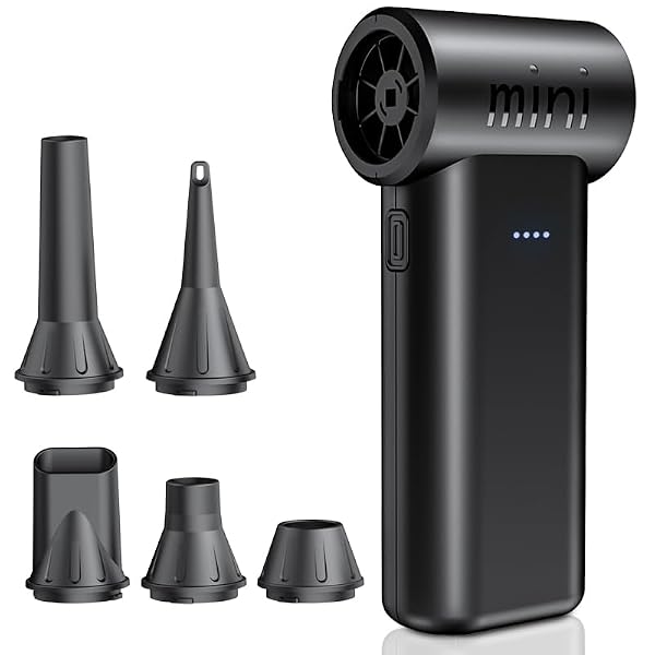 Rechargeable Compressed Air Duster – 150,000 RPM Turbo Fan, 3 Speeds, 4000 Mah Battery, USB C Fast Charging. Cordless Mini Blower for Pc, Keyboard, Car, Home, Camping. by Generic - Used condition - US$24.43