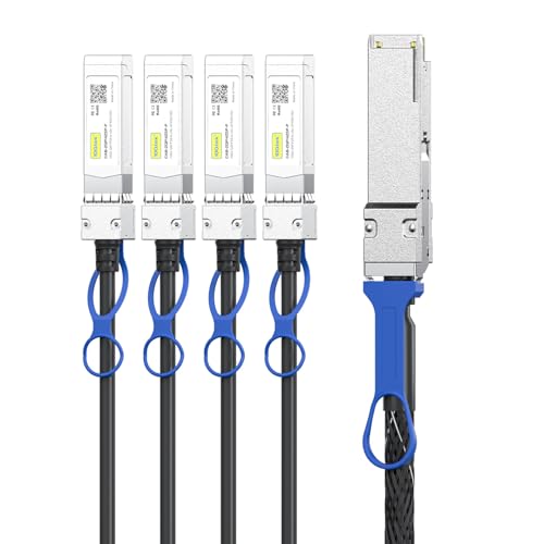 Image of 10Gtek for Arista CAB-Q-4S-100G-1M, 100G QSFP to 4X SFP DAC Cable, 1m /3.3ft